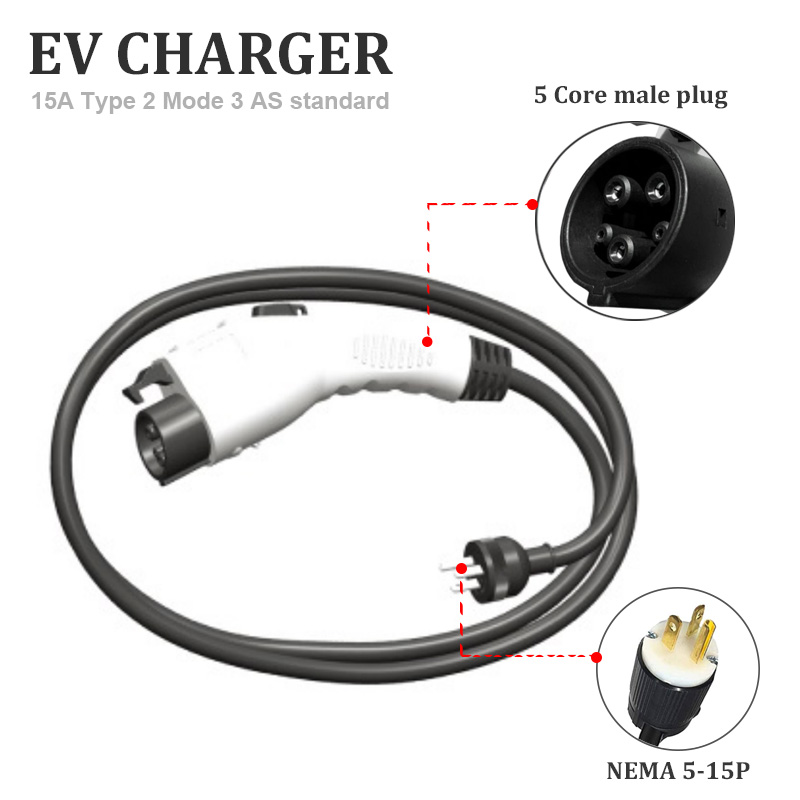 type 2 16 amp adjustable mode 2 ev car charger evse iec62196 schuko new EV Charging Plug Ev charger CAR EVEV charger connectors2