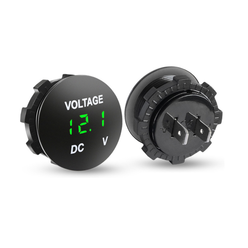 DC 12-24 V Car Voltmeter Mini Digital Display Voltage Meter Waterproof Voltage Gauge