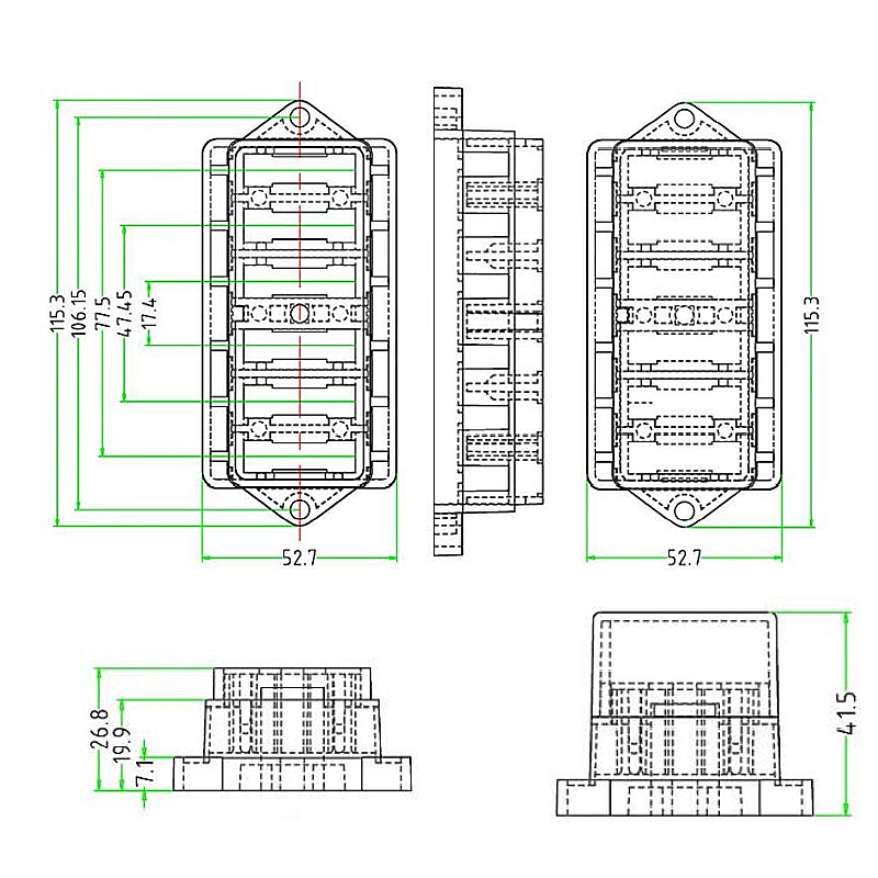 6/8/10/12 Way Mini Circuit Auto Fuse Box For Car Truck Van3