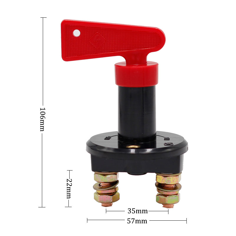 Battery Disconnect Switch 12-48V Battery Kill Switch Isolator Cut OFF Power for Marine Car Boat RV ATV Auto Truck Vehicles3