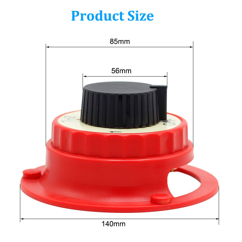 Battery Disconnect Switch 12V Battery Selector Switch Waterproof Marine Battery Master Switch Isolator for Boat Car RV ATV3