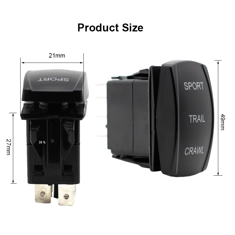 12V 24V 7 Pin for Automotive Cars Vehicles Marine Boats Trucks Waterproof Toggle Rocker Switch3