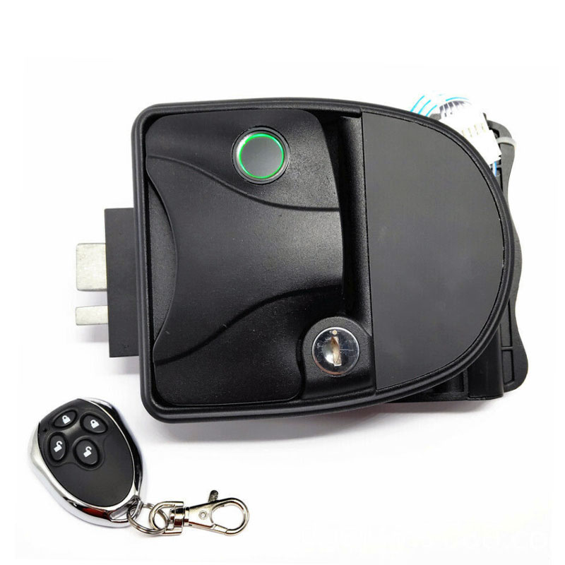 RV Motorhome Door Lock Keyless Camper Fingerprint Recognition Remote Control Unlocking Key Smart Caravan RV Lock