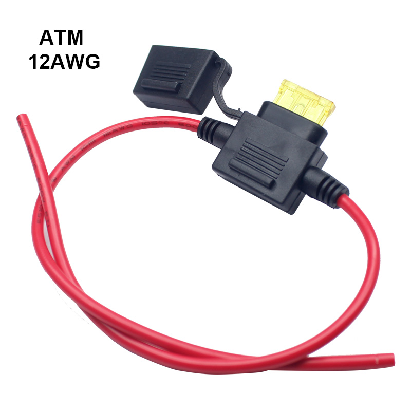 Waterproof In-Line ATO ATC Fuse Holder Auto 12V Car Add a circuit Fuse TAP Adapter Mini ATM APM blade fuse holder2