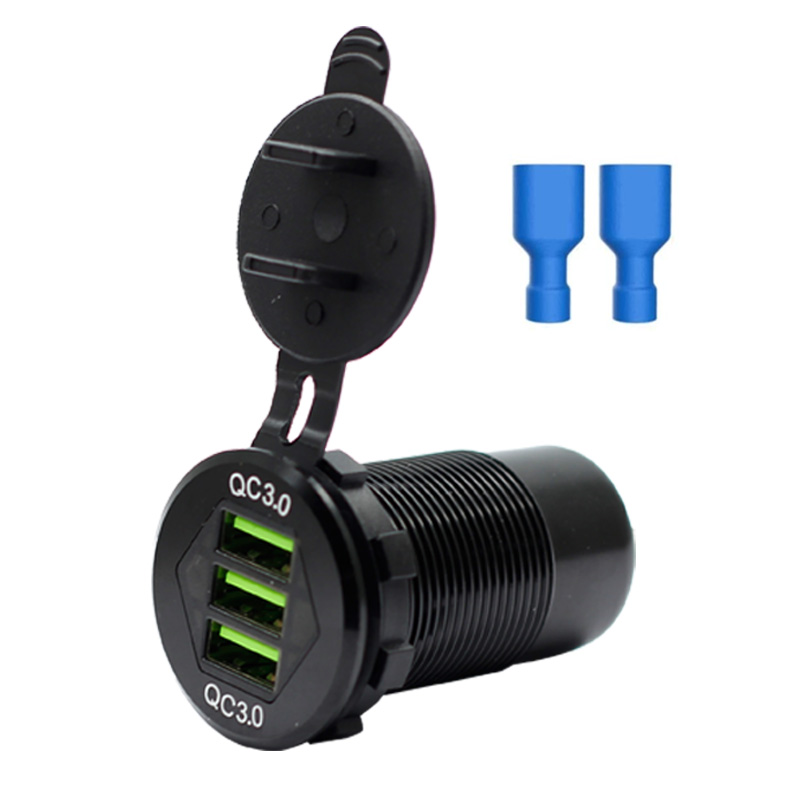 12V/24V 36W QC3.0 USB Charger Socket USB Outlet Fast Charge 3 USB 3.0 Car Charger