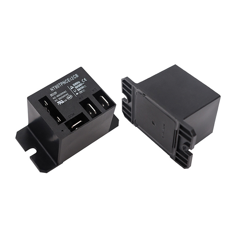 AC120V Coil 30A SPDT(1NO 1NC) 10 Quick Connect Terminals Relay with Flange Mounting