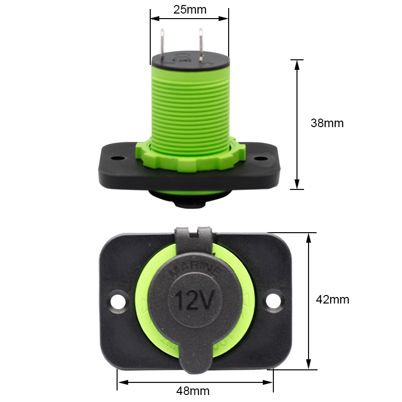 Auto 12V 20A Car Cigarette Lighter Socket Power Outlet Replacement Female Connector DC Socket3