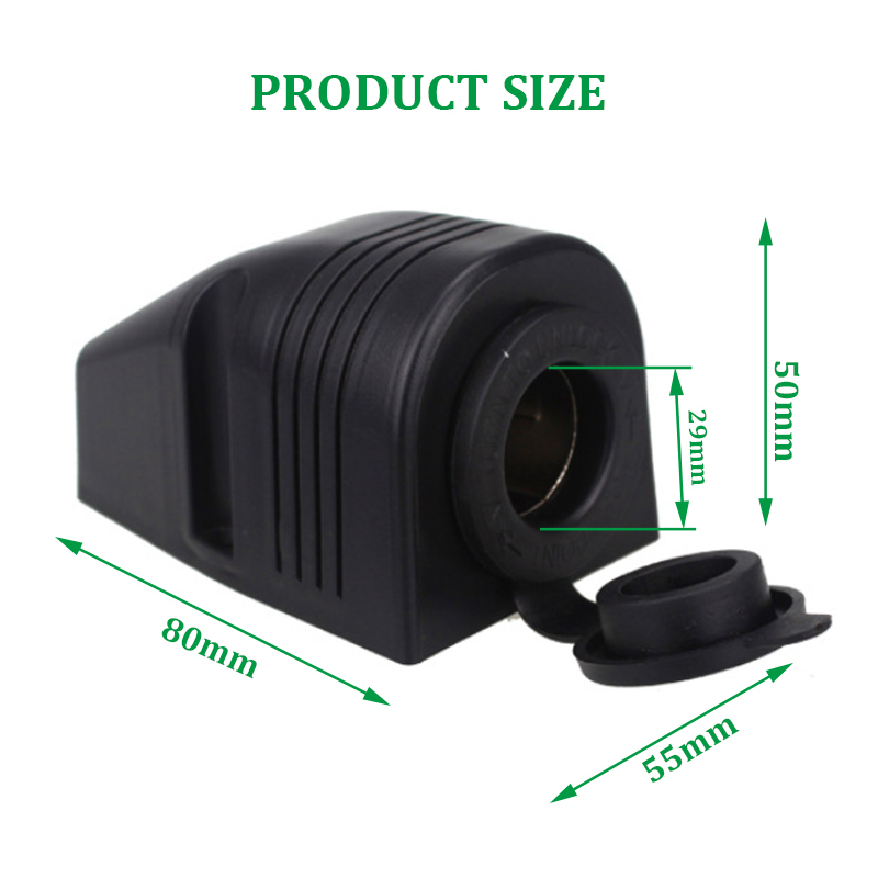 12V 24V cigarette lighter socket for motorcycle automobile power supply base charger tent base fixed bracket3