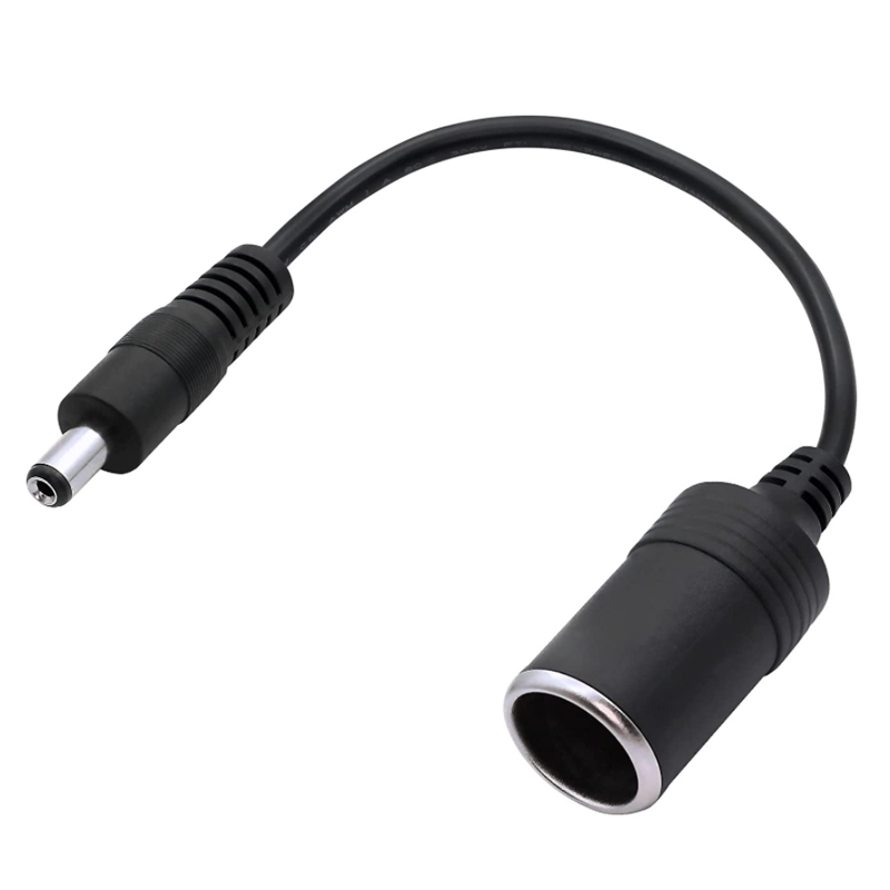 12/24V Cigarette Lighter Power Supply Cable DC 5.5mm x 2.1mm Male to Female Cigarette Lighter Plug Adapter2