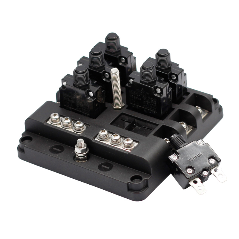 Waterproof 6 Way Electronic Circuit Breaker Block Blade Box2