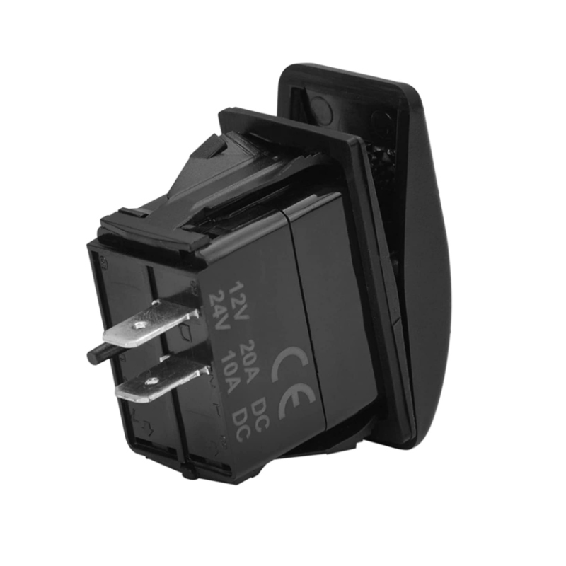 12v 24v ON OFF Dual Light 3Pin Customized Waterproof Boat Rocker Switch With Lasered Symbol2