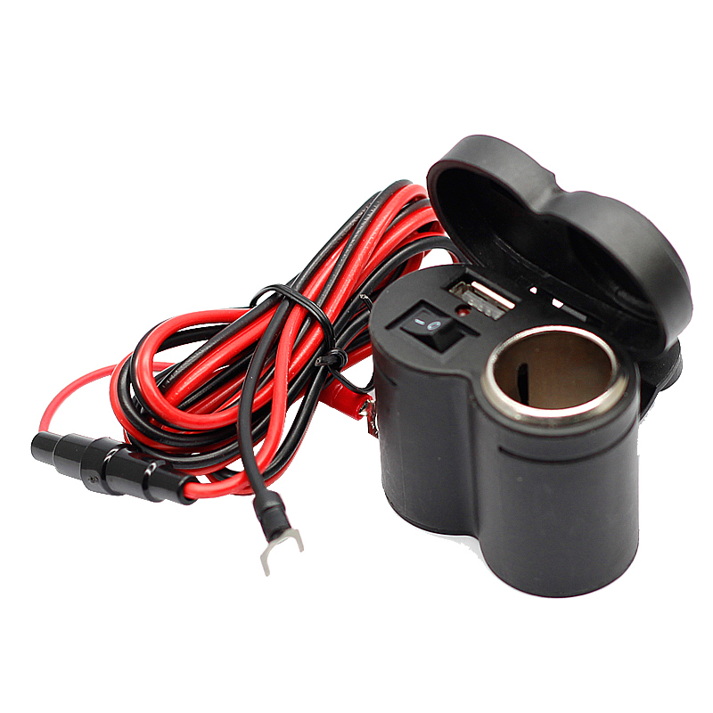 Waterproof 12V 5V Motorcycle Car Boat USB Power Port Charging Socket