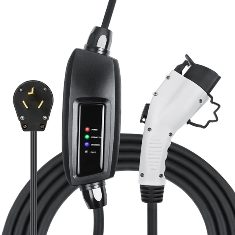 NEMA 10-30 Level 2 EV Charger 240V 16 Amp with 6.4 ft Extension Cord Compatible with J1772 EVs