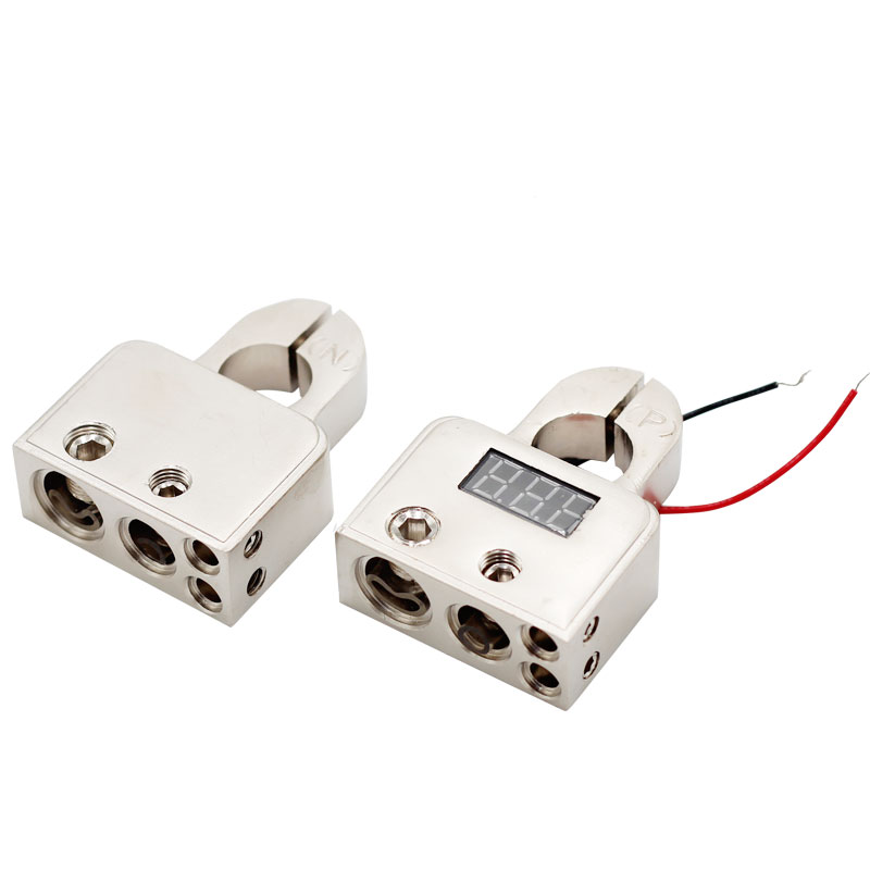 Motor Car Auto Caravan Marine Boat Motorhome Battery Terminal Connectors with Voltmeter3