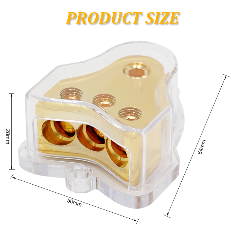 Power Distribution Car audio amplifier modification insurance one minute three/one out three ground wire box distribution box2