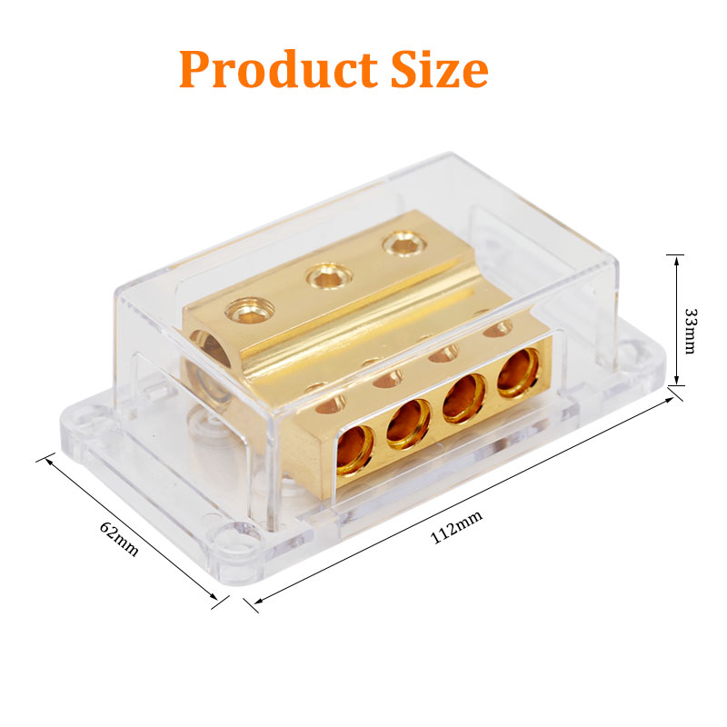 12V High Quality Car Audio Power Distribution Block Price Car Fuse Holder fine copper2