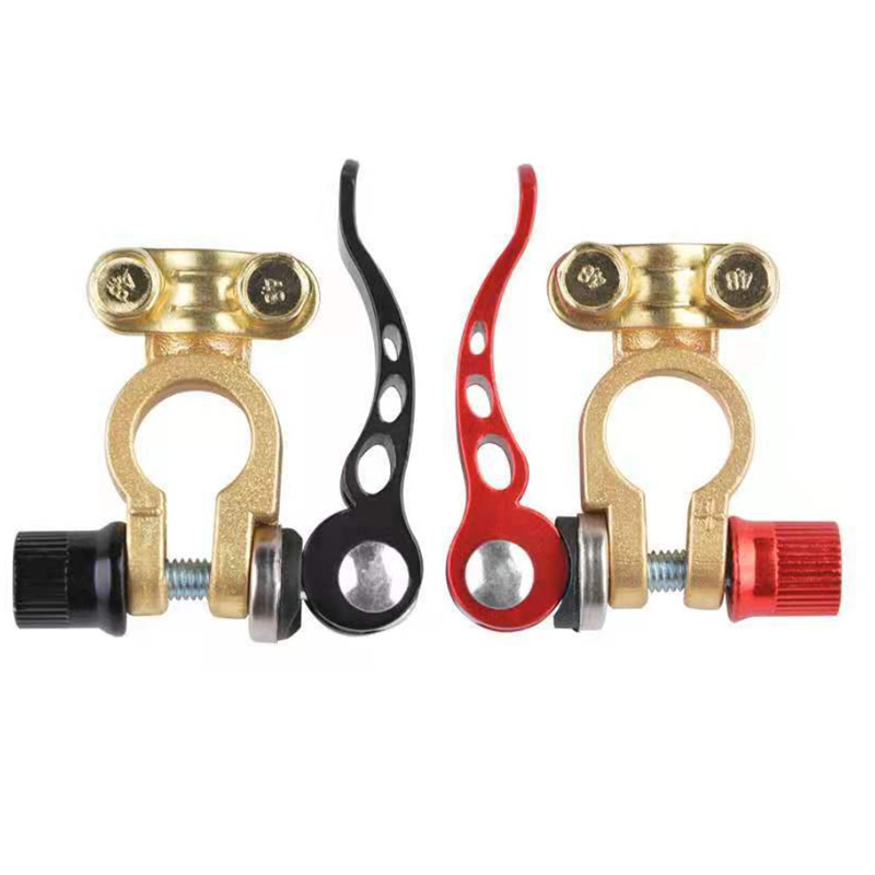 210g/set Brass connector clamp quick release / adjust disconnect multi link battery terminal Positive &Negative3