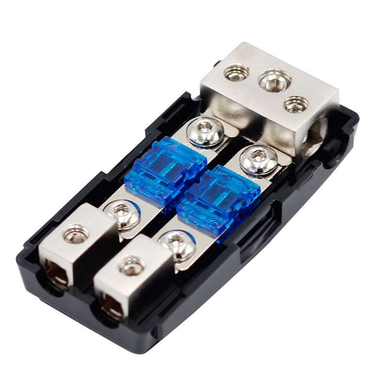 32V 60A ANL 1 In 2 Out Car Audio Power Distribution Terminal Block Fuse Holder