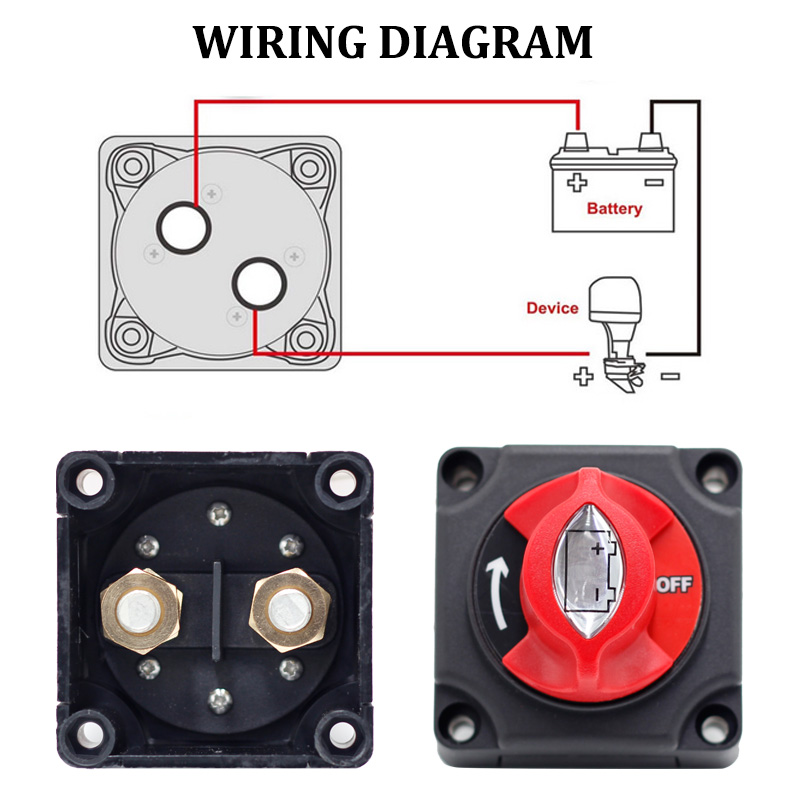 12-48V Waterproof Heavy Duty Battery Power Cut Master Battery Switch for Car Vehicle RV3