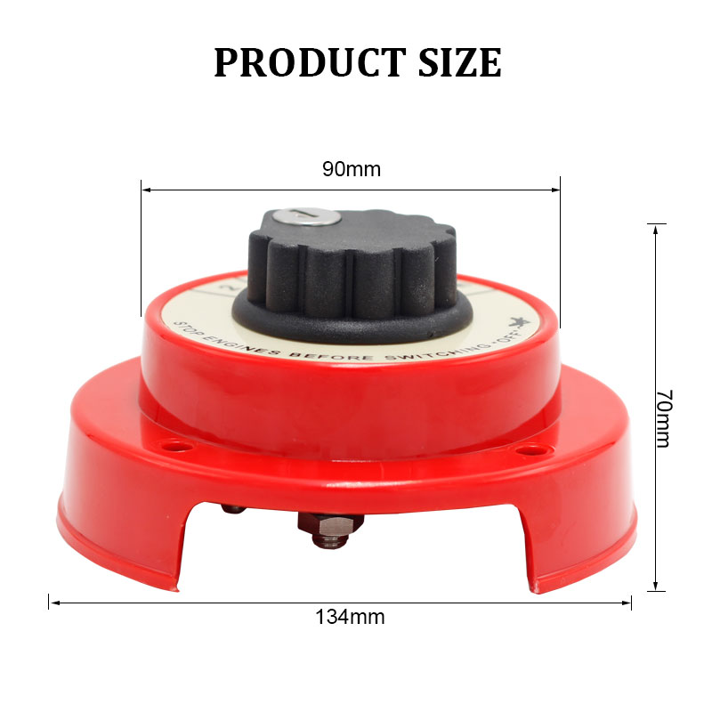 4 Way DC 32V 2 All 1 OFF Selector Dual Battery Switch with Lock for Car Boat RV Motor Replacement2