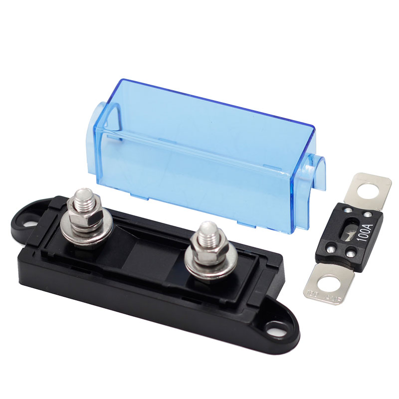 32V dc Auto Automotive Car Black Rating DC Littelfuse Bolt Down ANM MEGA Nylon PC Medium Fuse Block Holder