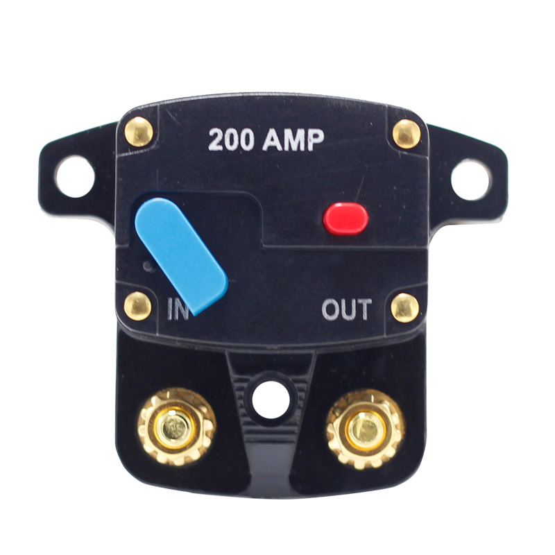 50-300 Amp Automatic Circuit Breaker Fuse Holder Switch for Car Audio Reset for Over Current Protect