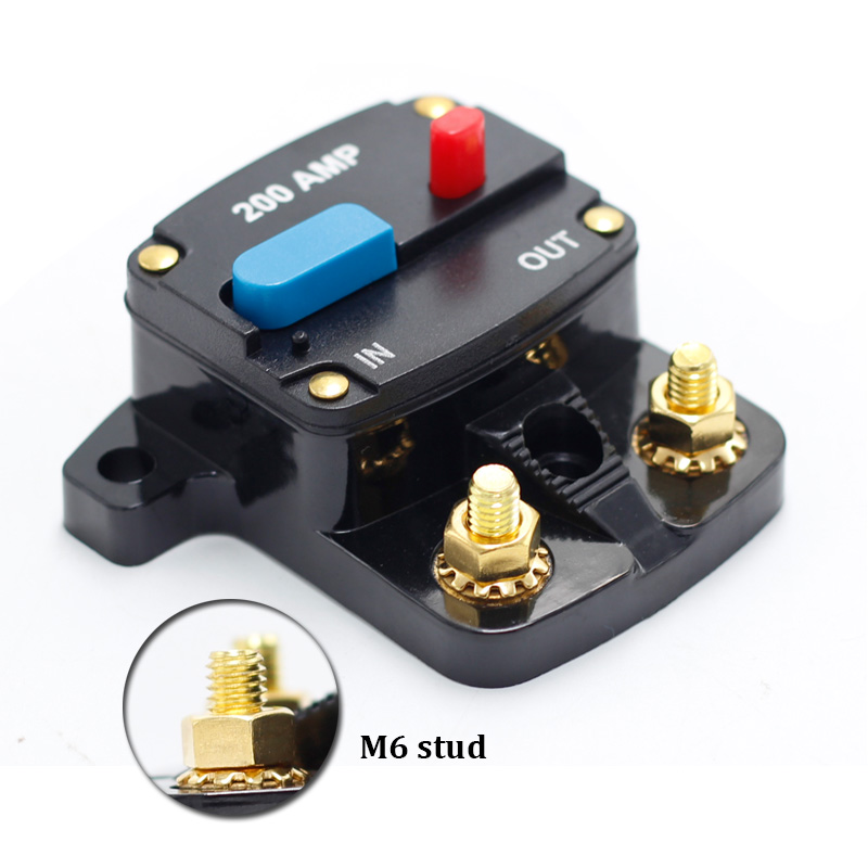 50-300 Amp Automatic Circuit Breaker Fuse Holder Switch for Car Audio Reset for Over Current Protect2