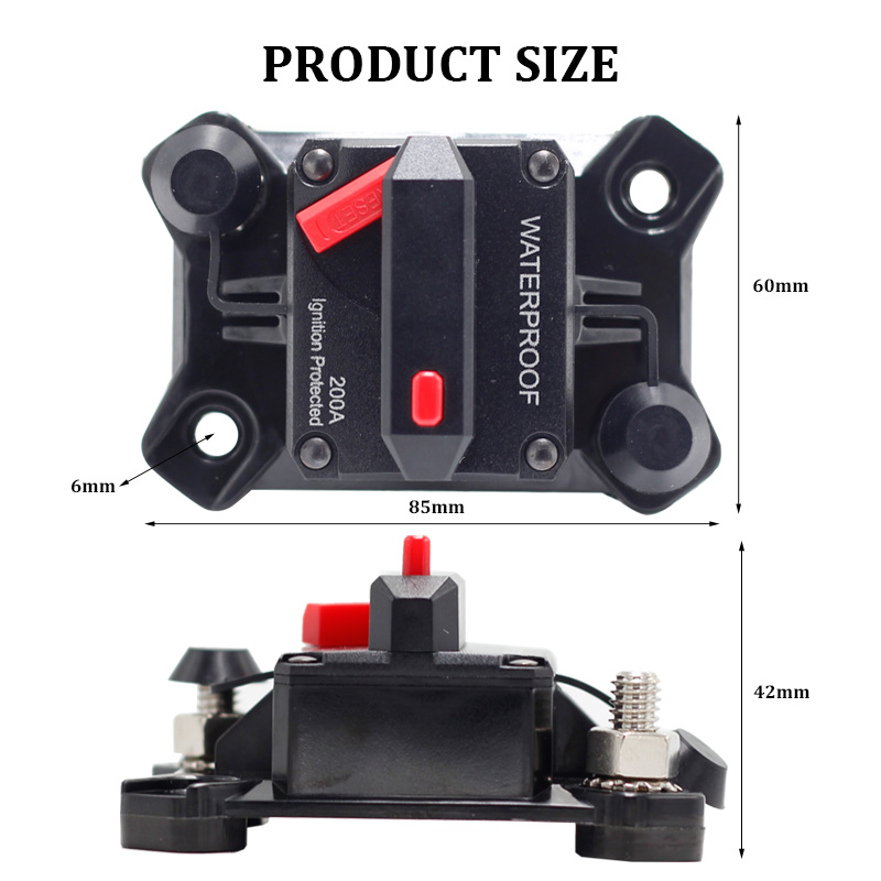 42V DC 40A 50A 60A 70A 80A 100A 150A 200A 250A 300A Car Audio Inline Marine Home Solar System Circuit Breaker2