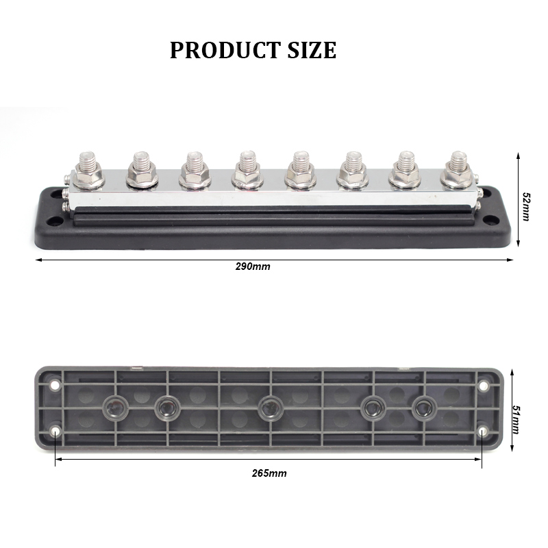 High quality heavy duty busbar 600A copper pcb busbar neutral busbar terminal block for RV Boat Yacht2