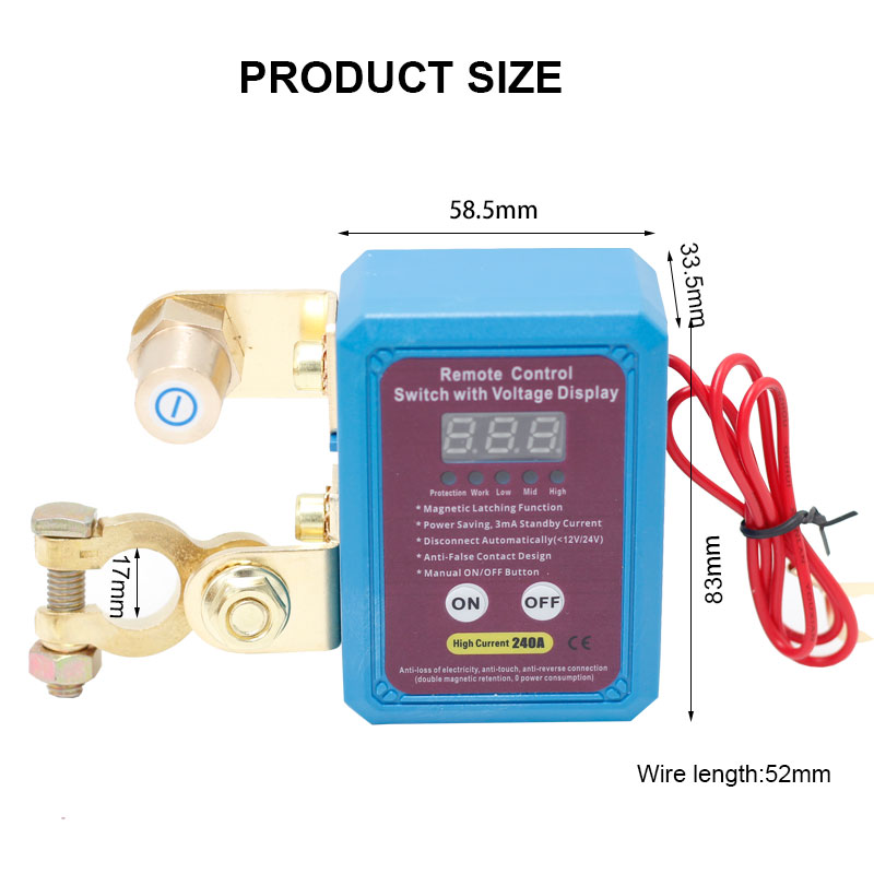 240A Battery Disconnect Switch Isolator Power Saving Battery Disconnect Cut Off Switch Magnetic Latching Relay 12V Remote2