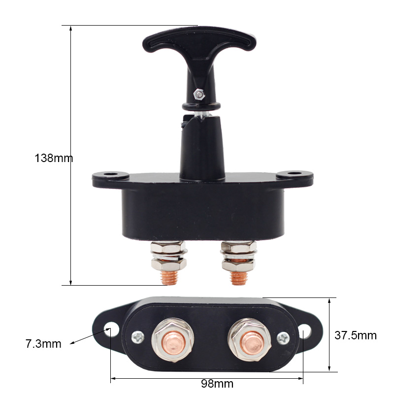 12V 24V Disconnect Switch Circuit Breaker Detach battery for Tractor Emergency Switch Lock Battery Circuit Breaker2