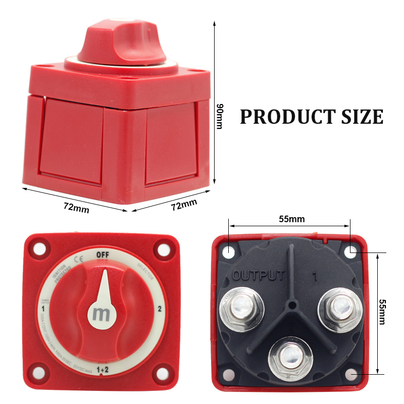 48V 300A Battery Switch Marine Battery Switches Selector 4 Position Battery Switch For Trunk2