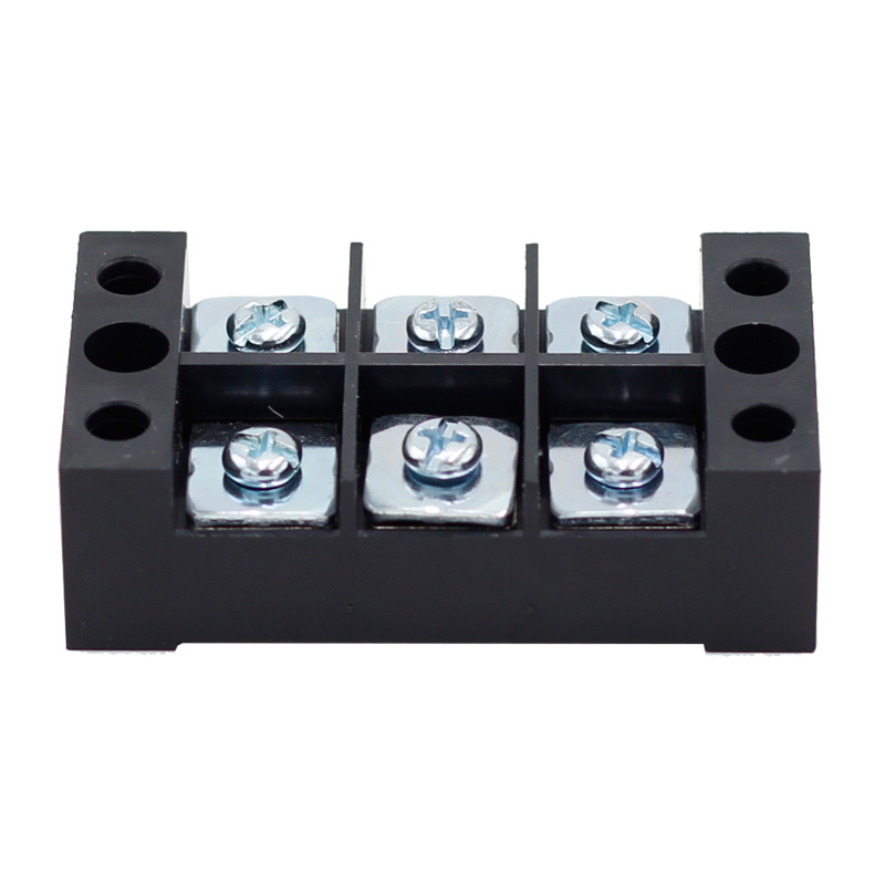 Manufacturer 600V TB series fixed type fence screw terminal 15A 25A 45A double row fixed barrier terminal block3