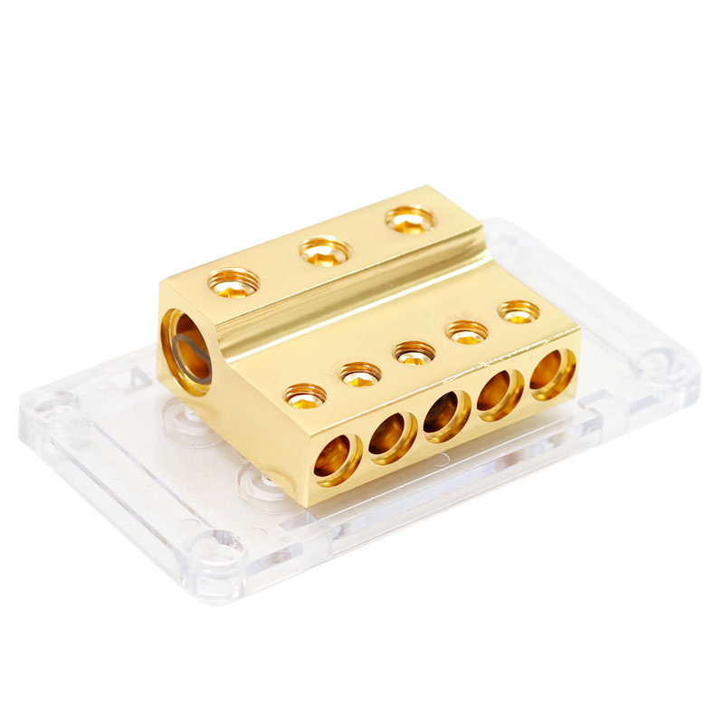 12V 6 Way 4GA 2 4GA Output Power High Quality Terminal Block Portable Fuse Block Cable Splitter Power Distribution Block3