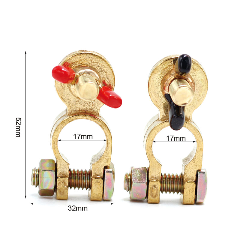 universal positive negative auto cable connector clips battery terminal2
