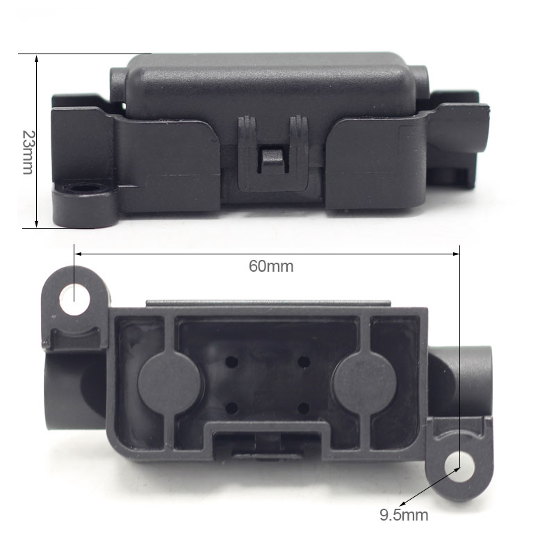 AD186 32V-125V Midi / Strip Inline Fuse Holder with Cover and 1Way Bolt-Down Studs Fuse Box2