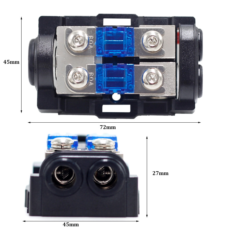 Custom automotive mini anl fuse holder waterproof 12V 24V DC car audio anl fuse holder box2