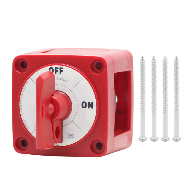 6004 single circuit ON - OFF battery master cut off switch in RED with removable key