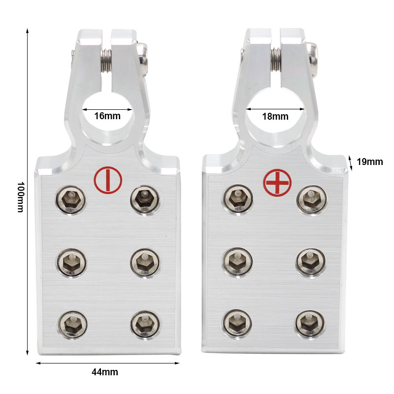 Positive Negative Car Battery Terminal Connector 12Way Battery Clamp Terminal Aluminum Alloy Battery Clip Connector2